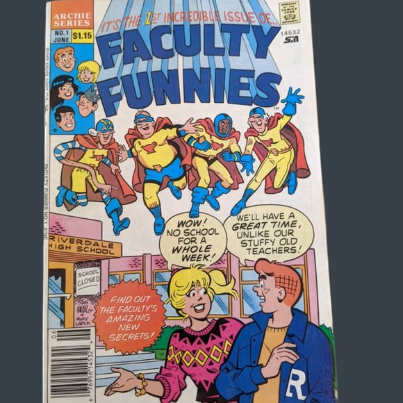 Faculty Funnies (1989 Archie) comic book - Vol 1 - Picture 1 of 3